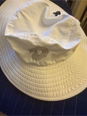 The Game White Bucket Hat with Silver Logo